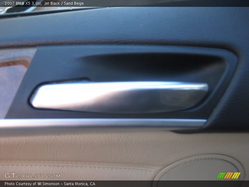Jet Black / Sand Beige 2007 BMW X5 3.0si