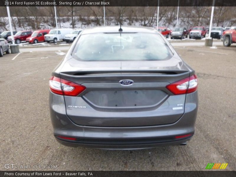 Sterling Gray / Charcoal Black 2014 Ford Fusion SE EcoBoost