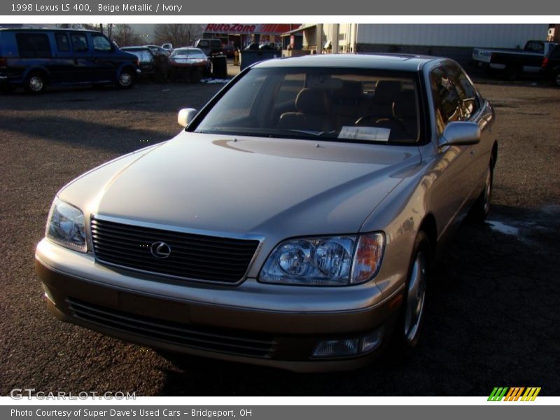 Beige Metallic / Ivory 1998 Lexus LS 400