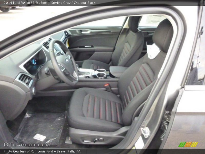 Sterling Gray / Charcoal Black 2014 Ford Fusion SE EcoBoost