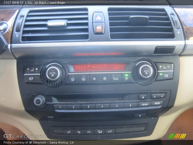 Jet Black / Sand Beige 2007 BMW X5 3.0si