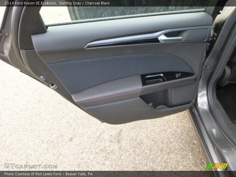 Sterling Gray / Charcoal Black 2014 Ford Fusion SE EcoBoost