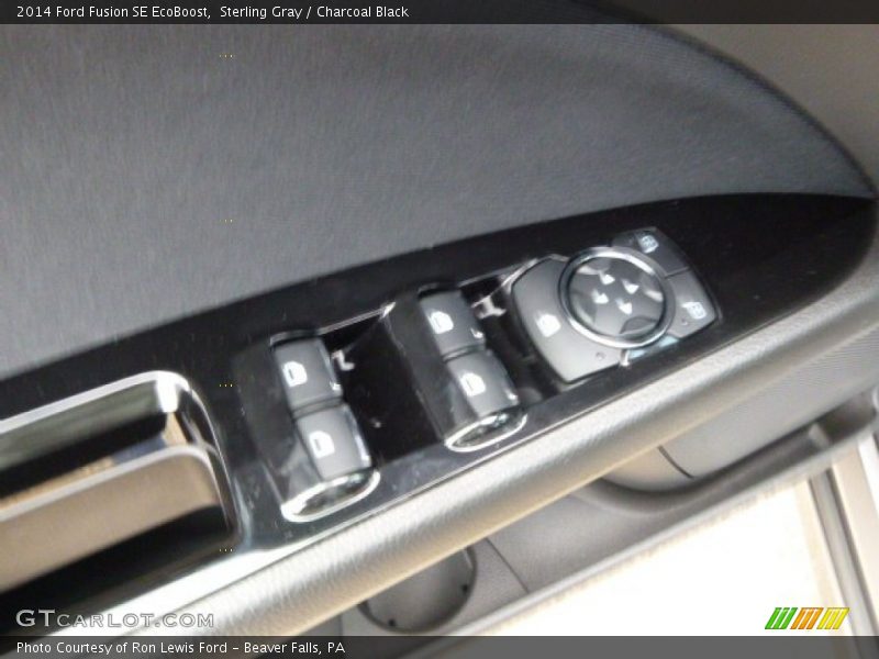 Sterling Gray / Charcoal Black 2014 Ford Fusion SE EcoBoost