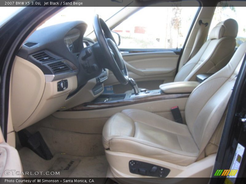 Jet Black / Sand Beige 2007 BMW X5 3.0si