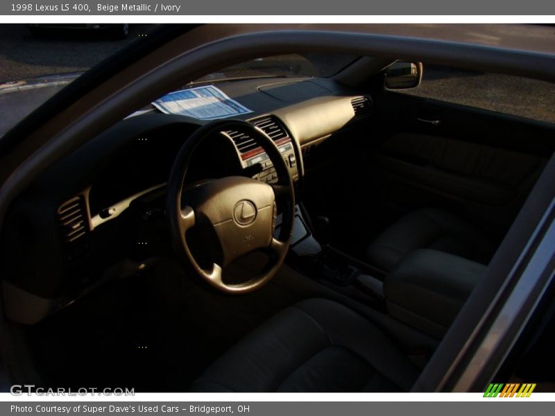 Beige Metallic / Ivory 1998 Lexus LS 400