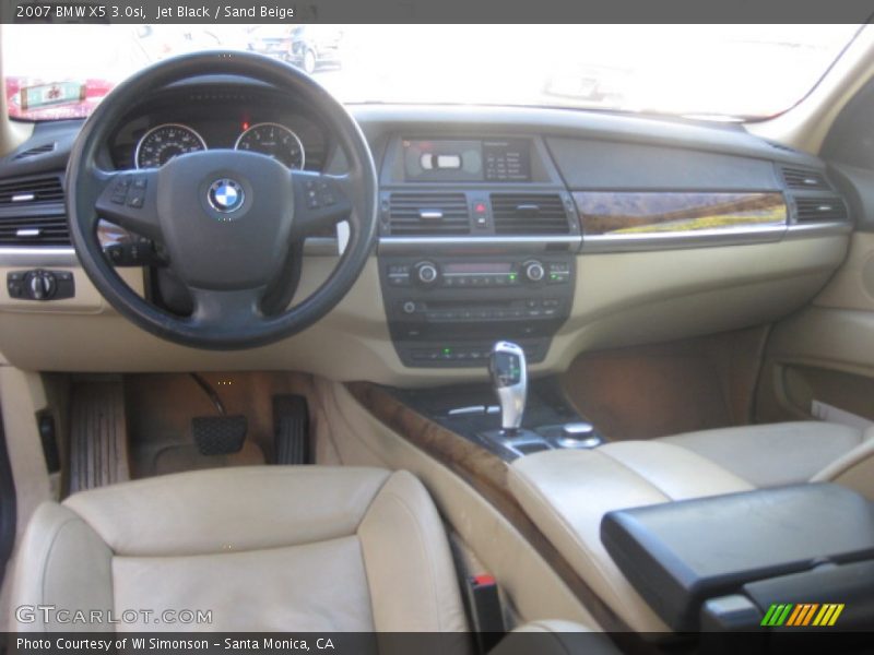 Jet Black / Sand Beige 2007 BMW X5 3.0si