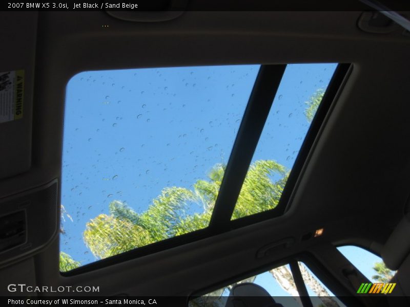 Jet Black / Sand Beige 2007 BMW X5 3.0si