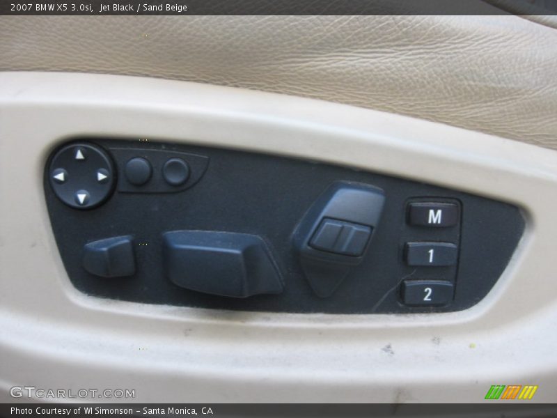 Jet Black / Sand Beige 2007 BMW X5 3.0si