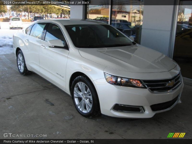 White Diamond Tricoat / Jet Black 2014 Chevrolet Impala LT