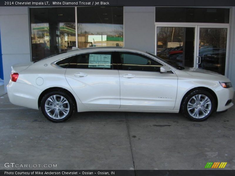 White Diamond Tricoat / Jet Black 2014 Chevrolet Impala LT