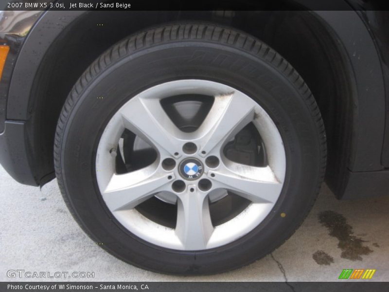 Jet Black / Sand Beige 2007 BMW X5 3.0si