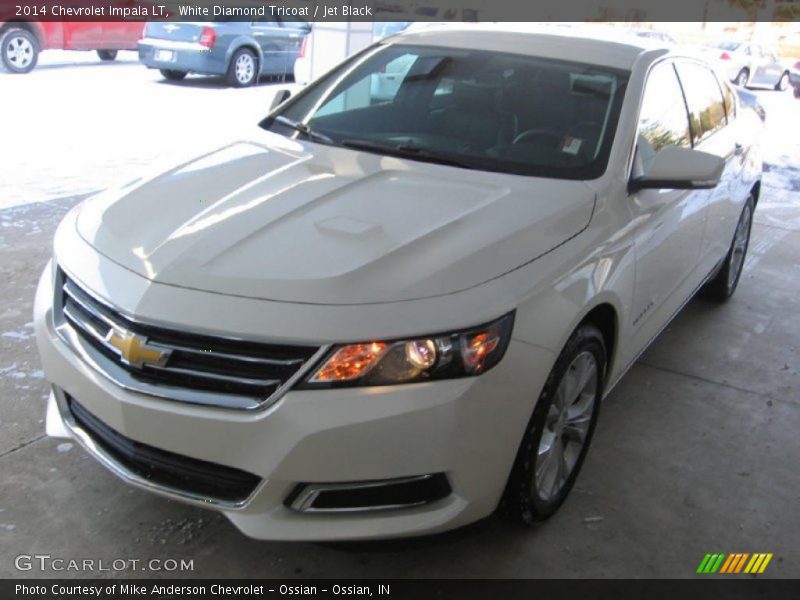 White Diamond Tricoat / Jet Black 2014 Chevrolet Impala LT