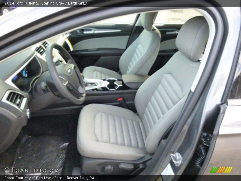 Sterling Gray / Earth Gray 2014 Ford Fusion S