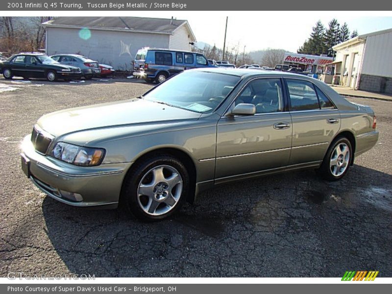 Tuscan Beige Metallic / Stone Beige 2001 Infiniti Q 45 Touring