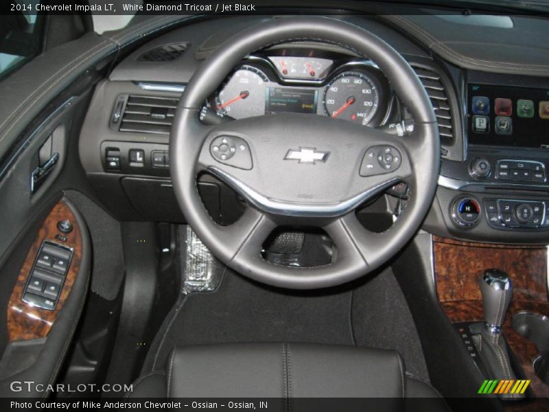 White Diamond Tricoat / Jet Black 2014 Chevrolet Impala LT
