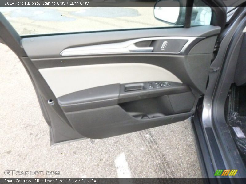 Sterling Gray / Earth Gray 2014 Ford Fusion S
