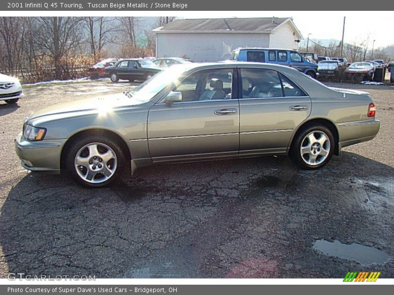 Tuscan Beige Metallic / Stone Beige 2001 Infiniti Q 45 Touring