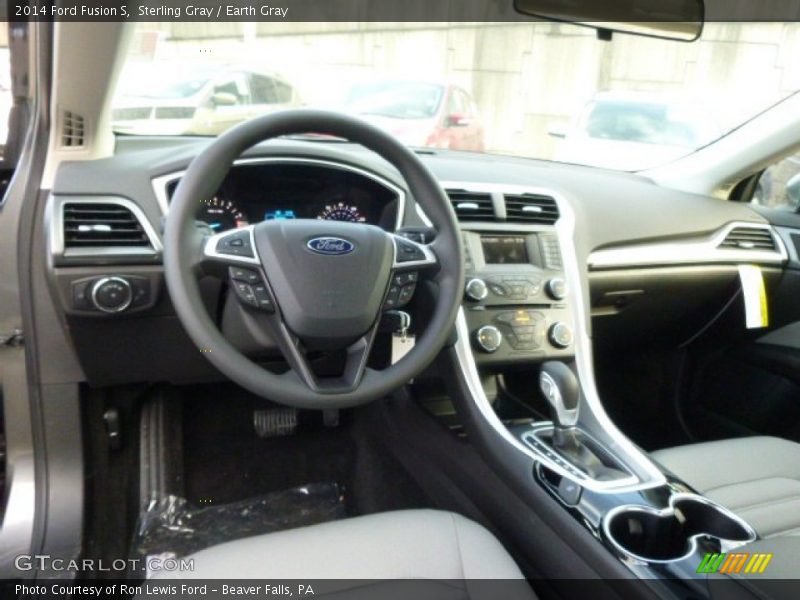 Sterling Gray / Earth Gray 2014 Ford Fusion S