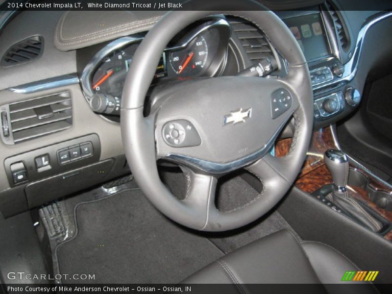 White Diamond Tricoat / Jet Black 2014 Chevrolet Impala LT