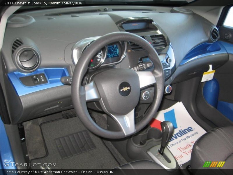 Silver/Blue Interior - 2014 Spark LS 