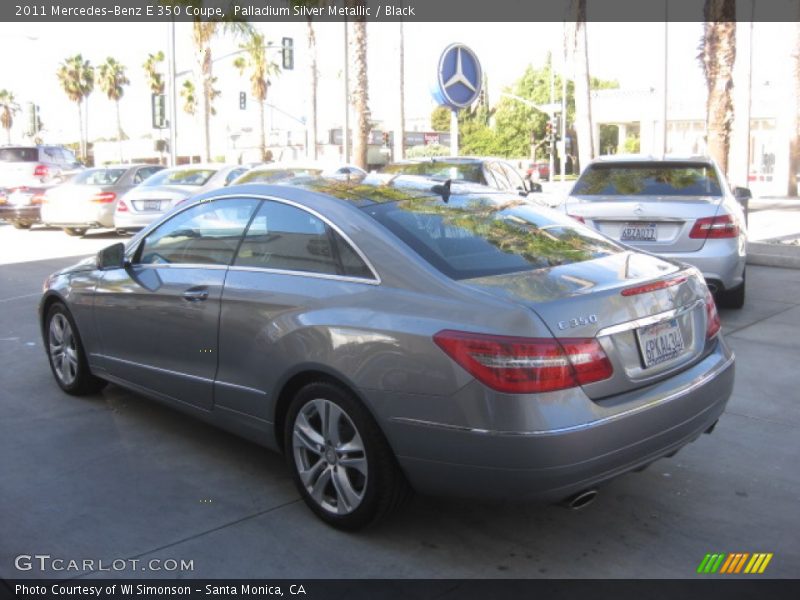 Palladium Silver Metallic / Black 2011 Mercedes-Benz E 350 Coupe