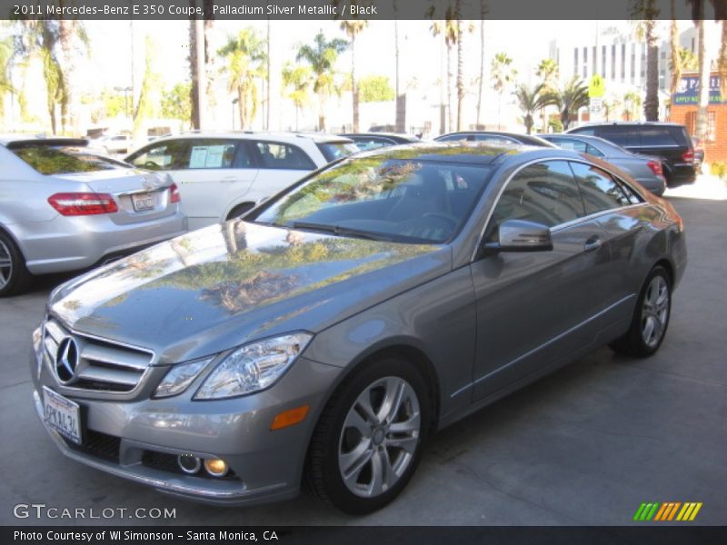 Palladium Silver Metallic / Black 2011 Mercedes-Benz E 350 Coupe