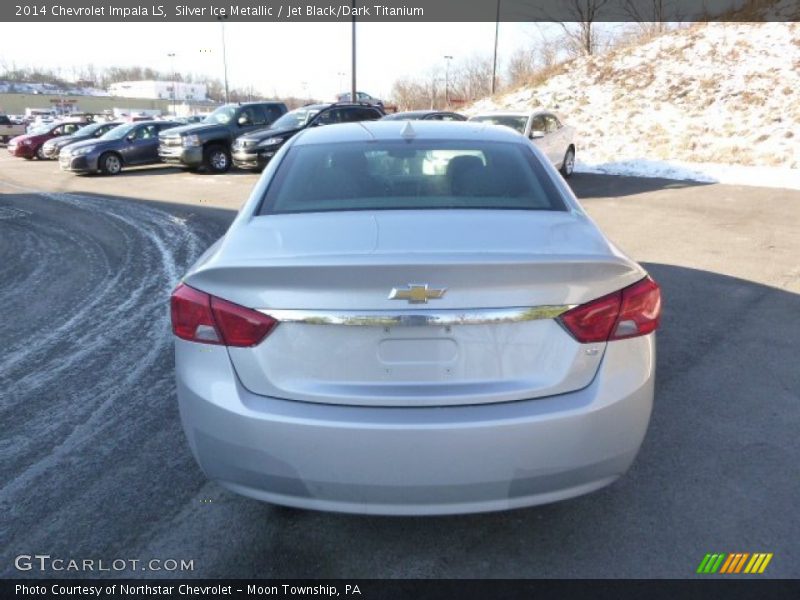 Silver Ice Metallic / Jet Black/Dark Titanium 2014 Chevrolet Impala LS