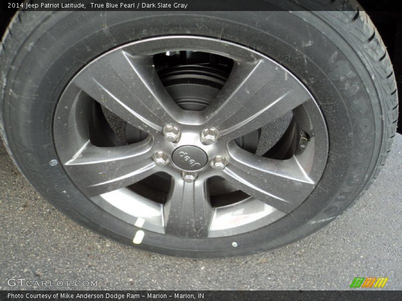 True Blue Pearl / Dark Slate Gray 2014 Jeep Patriot Latitude