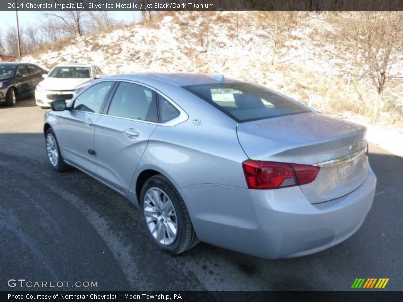 Silver Ice Metallic / Jet Black/Dark Titanium 2014 Chevrolet Impala LS