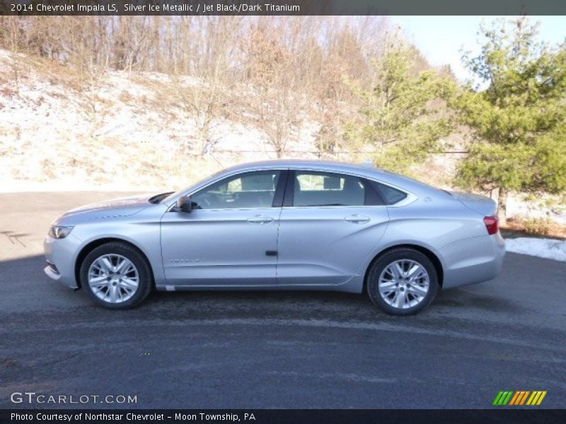 Silver Ice Metallic / Jet Black/Dark Titanium 2014 Chevrolet Impala LS