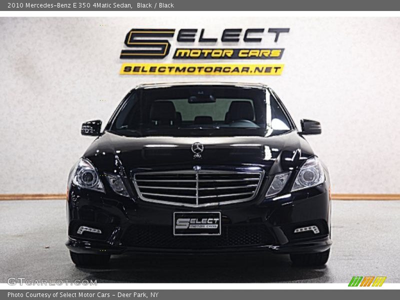 Black / Black 2010 Mercedes-Benz E 350 4Matic Sedan