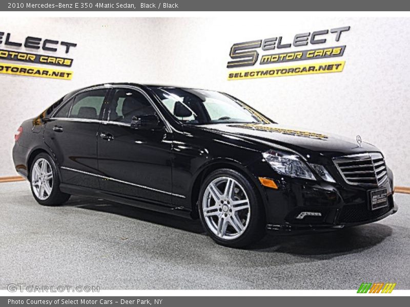 Black / Black 2010 Mercedes-Benz E 350 4Matic Sedan