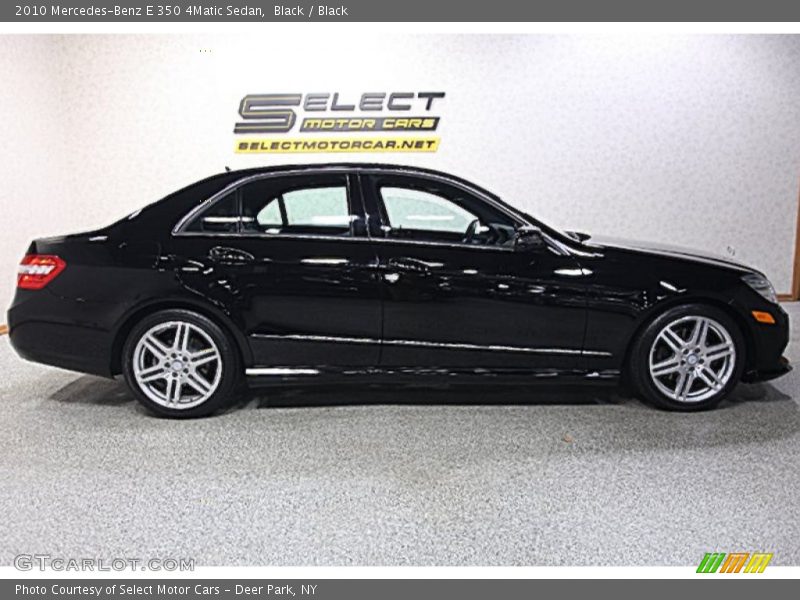 Black / Black 2010 Mercedes-Benz E 350 4Matic Sedan