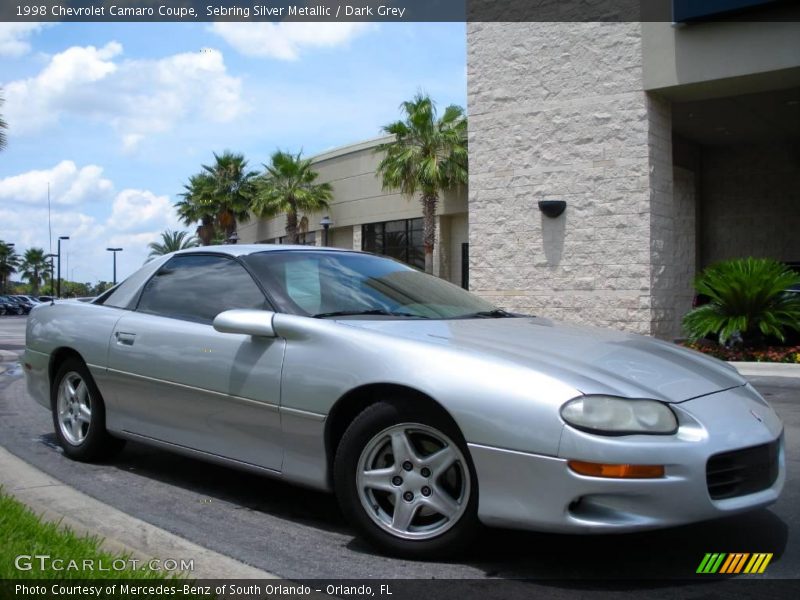 Sebring Silver Metallic / Dark Grey 1998 Chevrolet Camaro Coupe