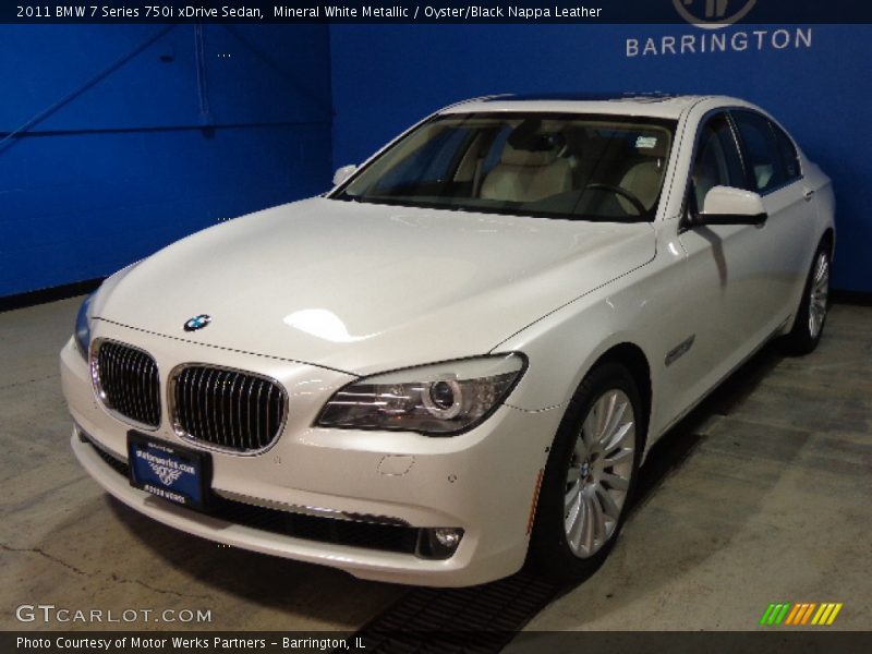 Mineral White Metallic / Oyster/Black Nappa Leather 2011 BMW 7 Series 750i xDrive Sedan
