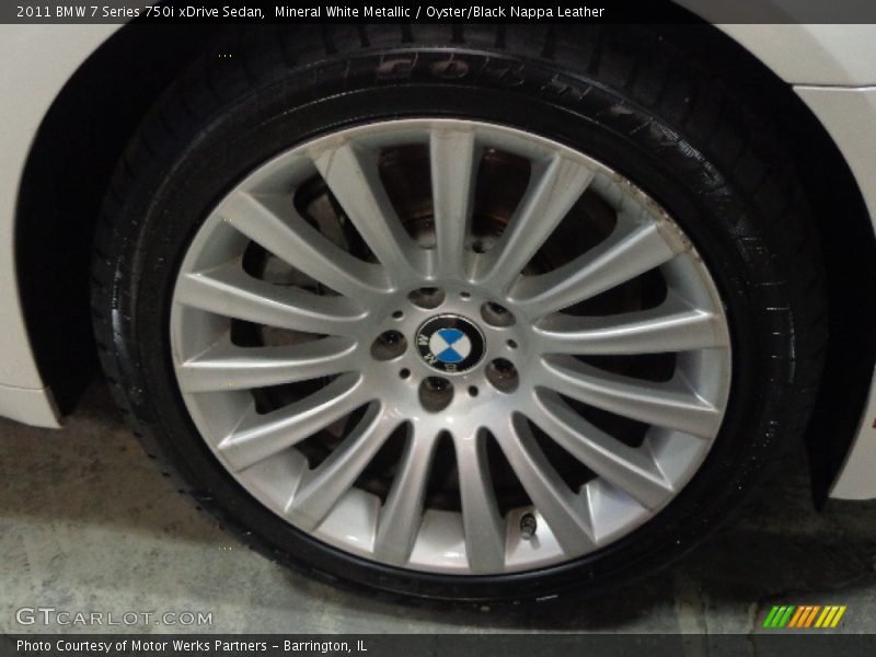 Mineral White Metallic / Oyster/Black Nappa Leather 2011 BMW 7 Series 750i xDrive Sedan