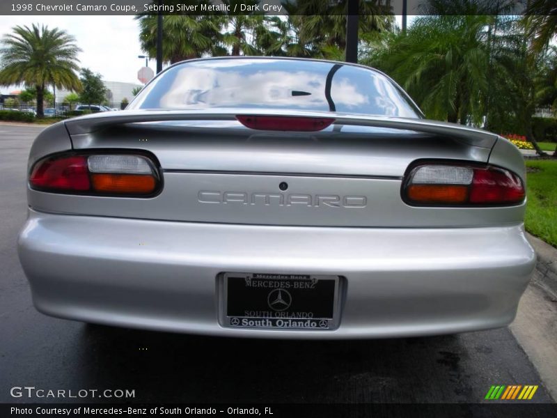 Sebring Silver Metallic / Dark Grey 1998 Chevrolet Camaro Coupe