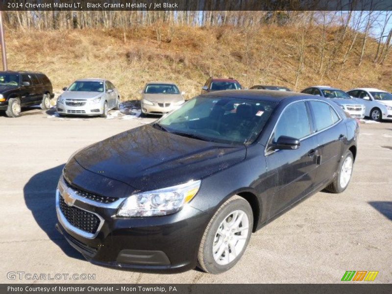 Black Granite Metallic / Jet Black 2014 Chevrolet Malibu LT