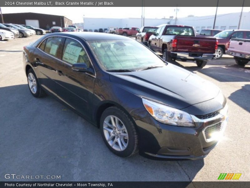 Black Granite Metallic / Jet Black 2014 Chevrolet Malibu LT