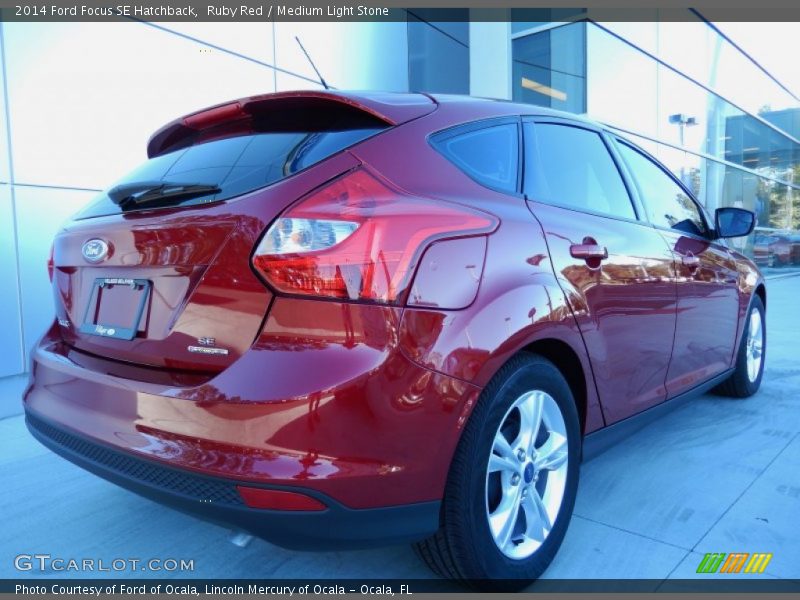Ruby Red / Medium Light Stone 2014 Ford Focus SE Hatchback