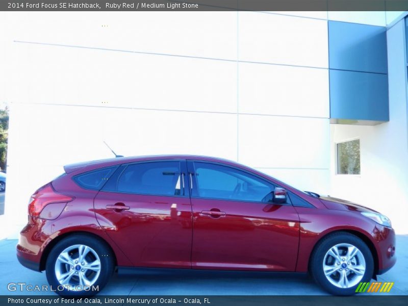 Ruby Red / Medium Light Stone 2014 Ford Focus SE Hatchback