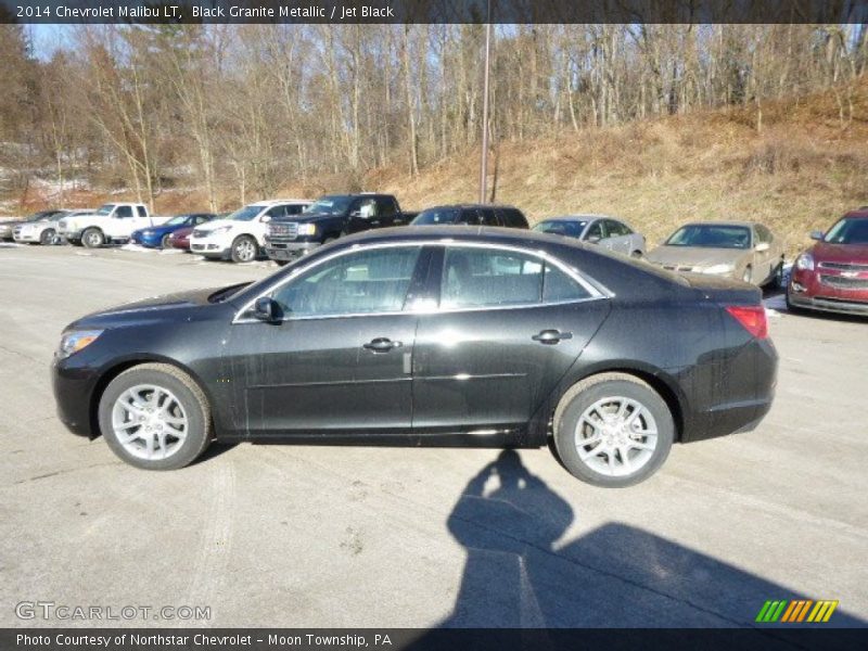 Black Granite Metallic / Jet Black 2014 Chevrolet Malibu LT