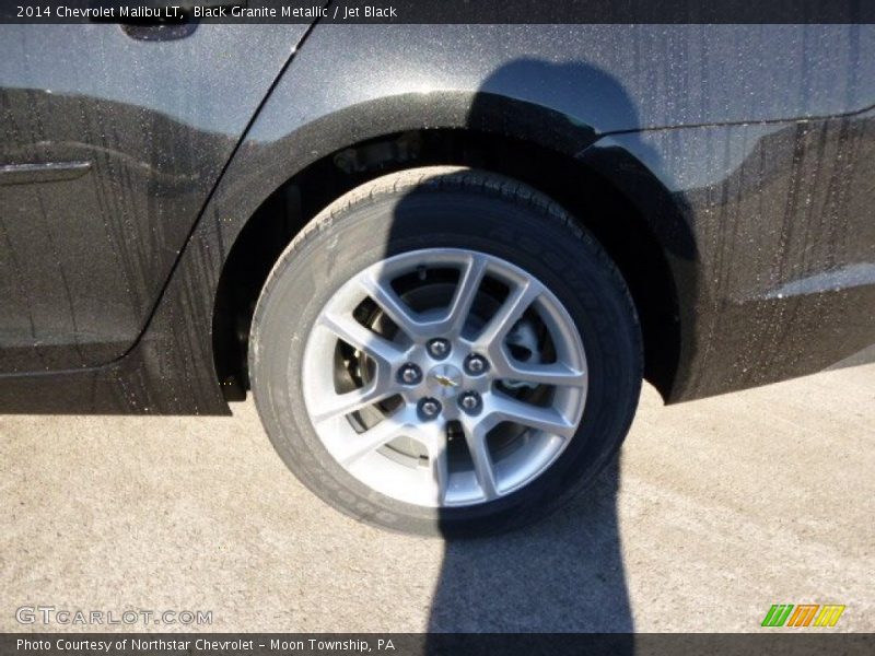 Black Granite Metallic / Jet Black 2014 Chevrolet Malibu LT