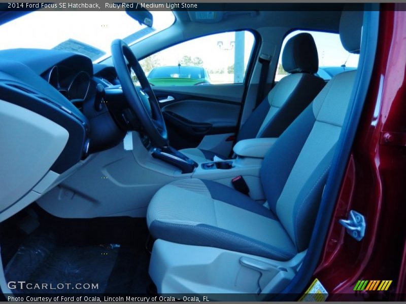 Ruby Red / Medium Light Stone 2014 Ford Focus SE Hatchback
