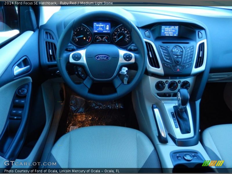 Ruby Red / Medium Light Stone 2014 Ford Focus SE Hatchback