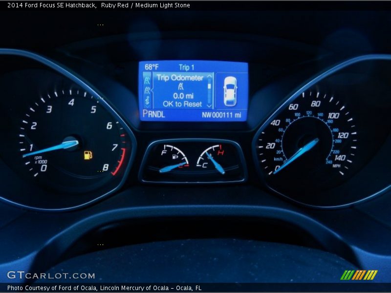 Ruby Red / Medium Light Stone 2014 Ford Focus SE Hatchback