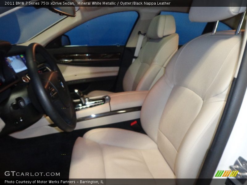 Mineral White Metallic / Oyster/Black Nappa Leather 2011 BMW 7 Series 750i xDrive Sedan