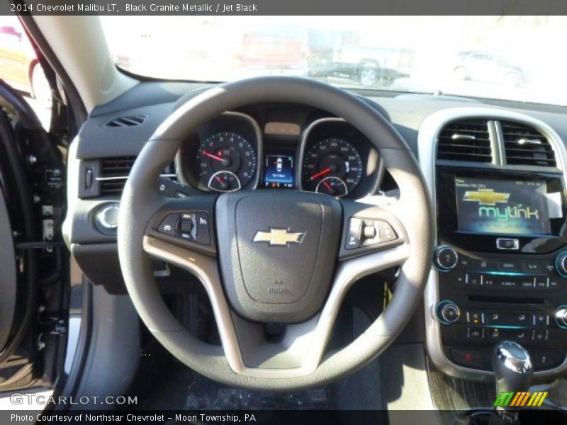Black Granite Metallic / Jet Black 2014 Chevrolet Malibu LT