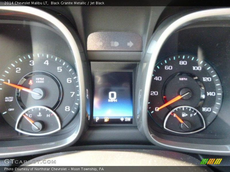 Black Granite Metallic / Jet Black 2014 Chevrolet Malibu LT