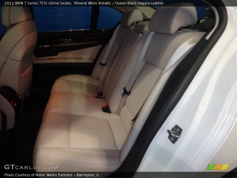 Mineral White Metallic / Oyster/Black Nappa Leather 2011 BMW 7 Series 750i xDrive Sedan